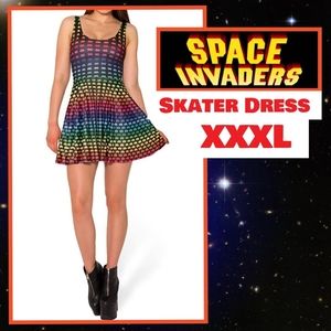 Space Invaders Skater Dress (Spandex) Size 21